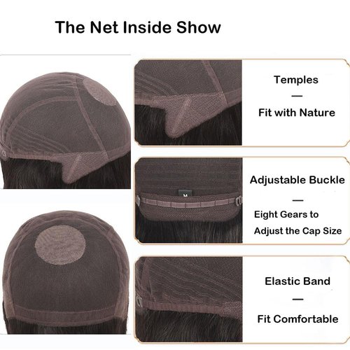 BESTOPPER Pixie Cut Wigs For black Women Human Hair Short Wig Full Hand-made Pixie Cut Wig 9A Brazilian Human Hair short Wig (Natrual Black, Curly/wavy)