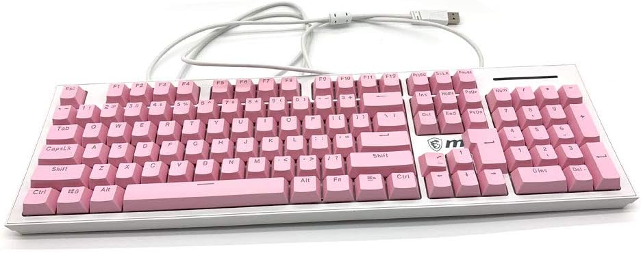 104 Keycaps for Mechanical Keyboard Compatible with MX Switches Doubleshot Support Led Lighting Keycaps OEM Profile for DIY Gaming Mechanical Keyboard 104 Ansi