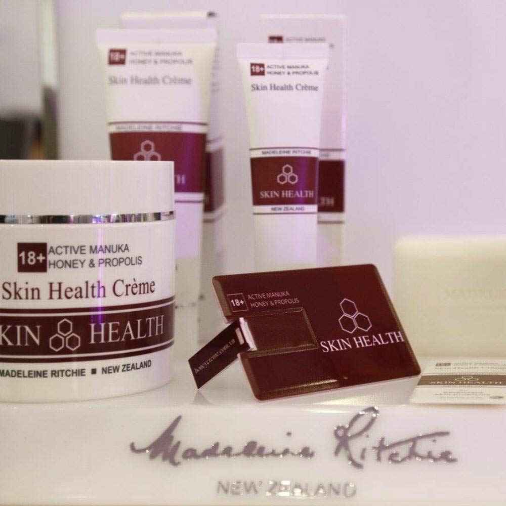 MADELEINE RITCHIE New Zealand 18+ Active Manuka Honey & Propolis Skin Health Creme for healing of persistent skin problems 3.4 fl. oz. Excellent for all skin problems.