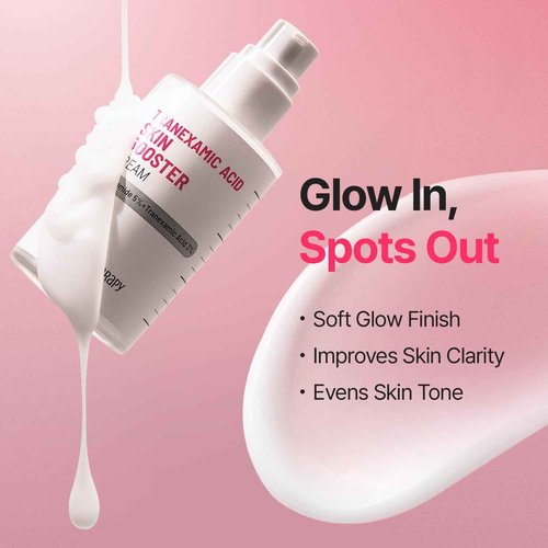 MEDITHERAPY Tranexamic Acid Skin Booster Cream 3.4 Fl Oz - 5% Niacinamide & 3% TXA Korean Face Moisturizer - Gentle Facial Serum Cream with Facial Device for Glass Skin - Radiant Complexion