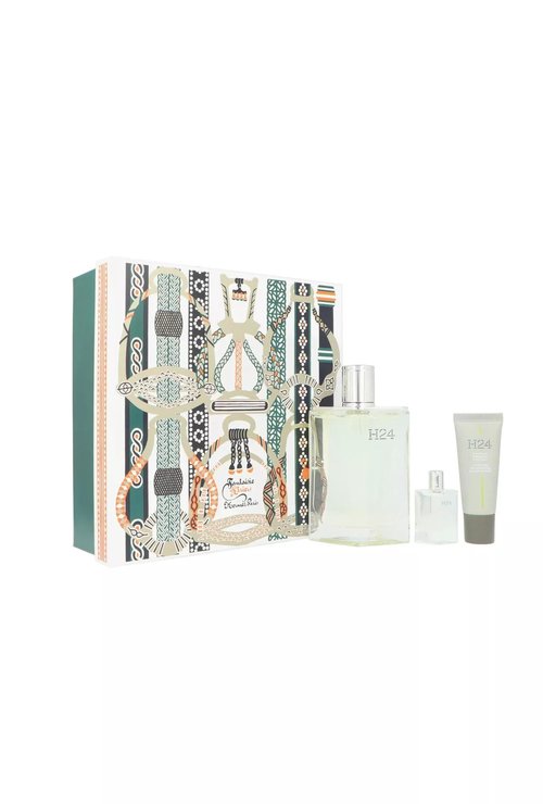 H24 by Hermes for Men - 3 Pc Gift Set 3.3oz EDT Spray, 0.68oz Face Moisturizer, 0.17oz EDT Spray
