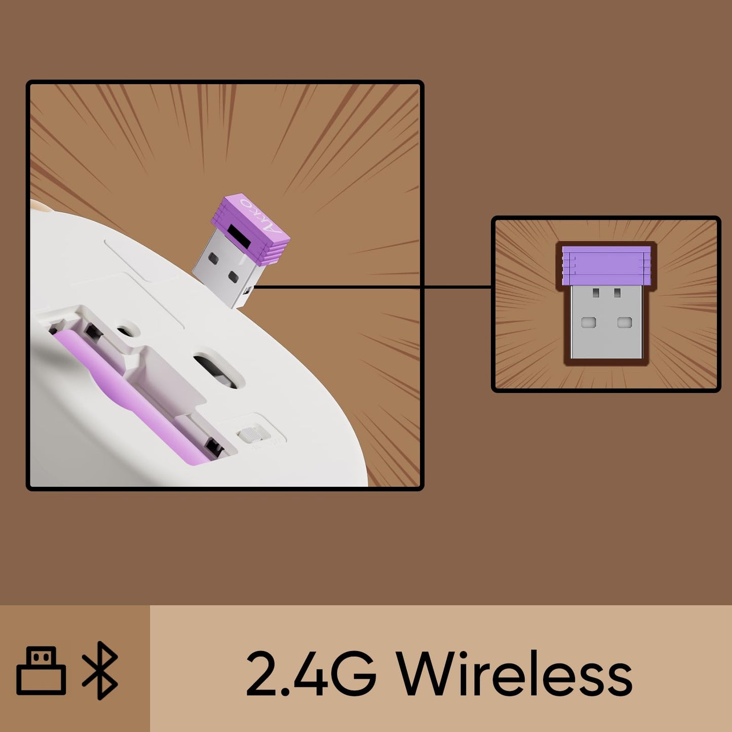 Akko Wireless Gaming Mouse Ragdoll Cat 2.4G GHz with a USB Receiver, Cute Optical Cordless Cartoon Mice for Computer/Laptop/Desktop/PC Compatible with Mac/Win
