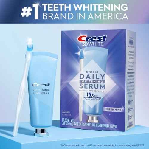 Crest Whitening Emulsions Leave-on Teeth Whitening Gel Pen Kit, 0.88 Oz (25 G) (Pack of 2)