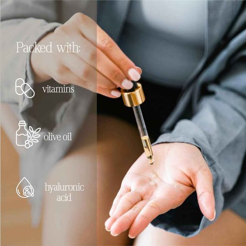 X’Olio Hyaluronic Acid Plus – The Italian Glowing Elixir | Ultra-Hydrating Face Oil + Serum with Vegan Hyaluronic Acid & Vitamin E | For Radiant, Plump, Smooth Skin | 15ml