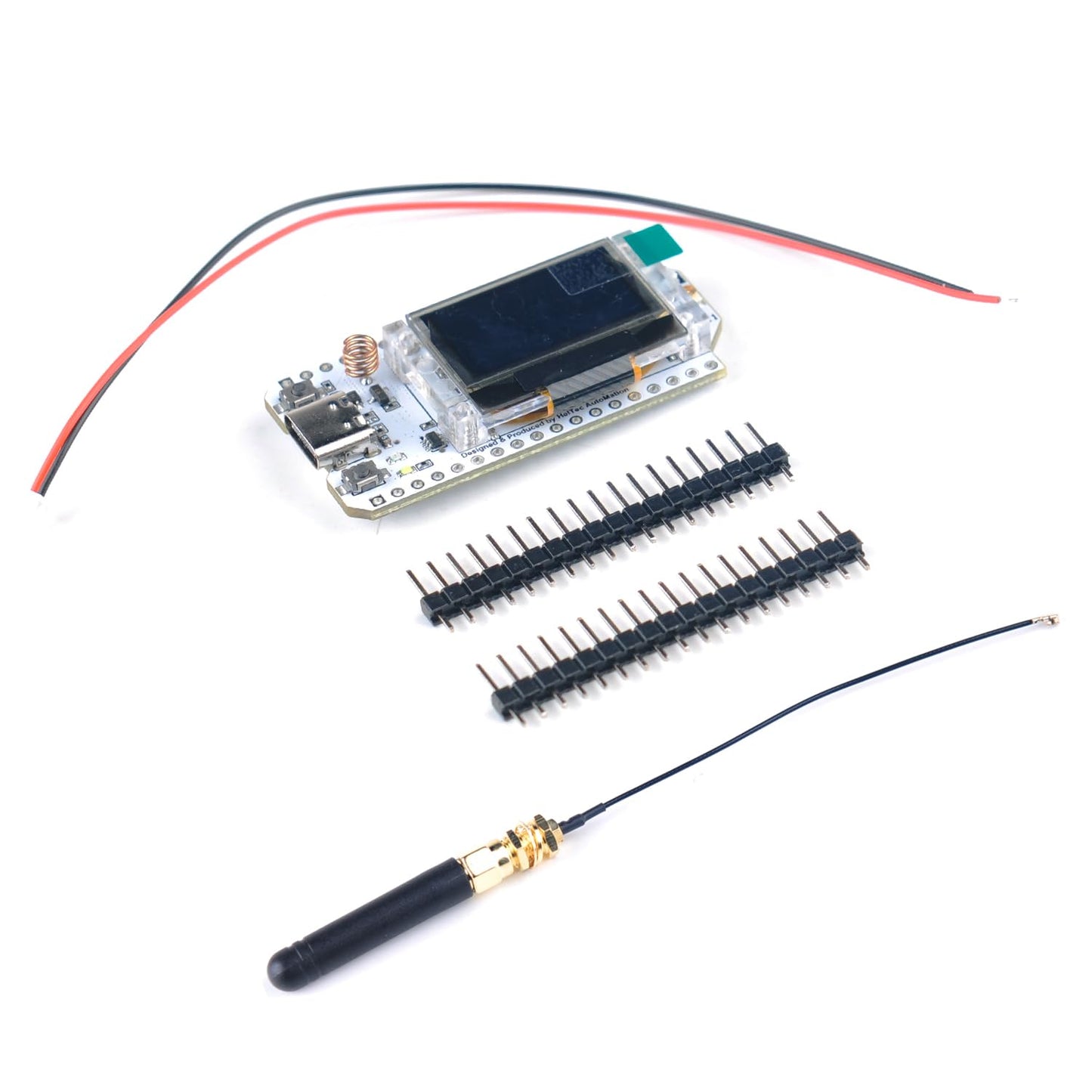 868MHz 915MHz WiFi LoRa 32 V3 Module Development Board Type-C SX1262 Integrated WiFi Bluetooth - ESP32 0.96 inch OLED Display 8MB Flash IOT Lora Dev-Board + Antenna U.FL IPEX to SMA 915MHz