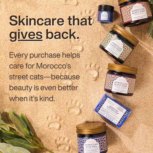 Kessa Exfoliating Glove for Shower, Dead Skin and Self Tan Remover for Body, Kessa Glove for Use with Moroccan Black Soap