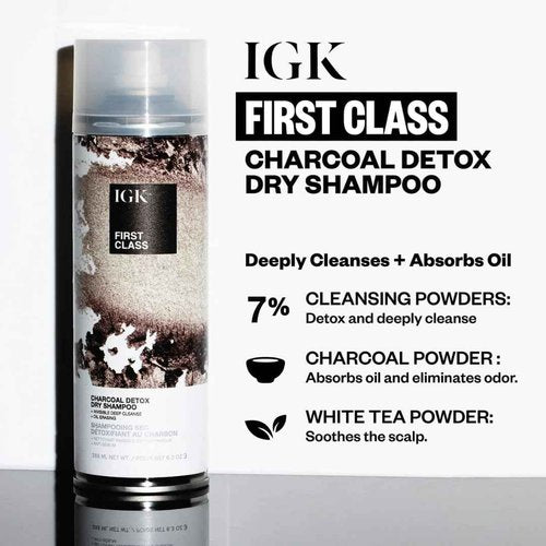 IGK Antisocial Dry Hair Mask + First Class Dry Shampoo Set | Bond Building + Volume + Shine for All Hair Types | 5.0 oz + 6.3 oz | New and Improved Scent