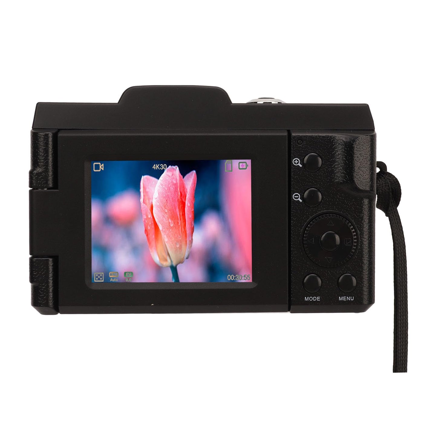 1080P Digital Camera for Photography Autofocus 16X Digital Zoom, 16MP Vlogging Camera with 180° Flip Screen Compact Camera, Support 128G Storage Card