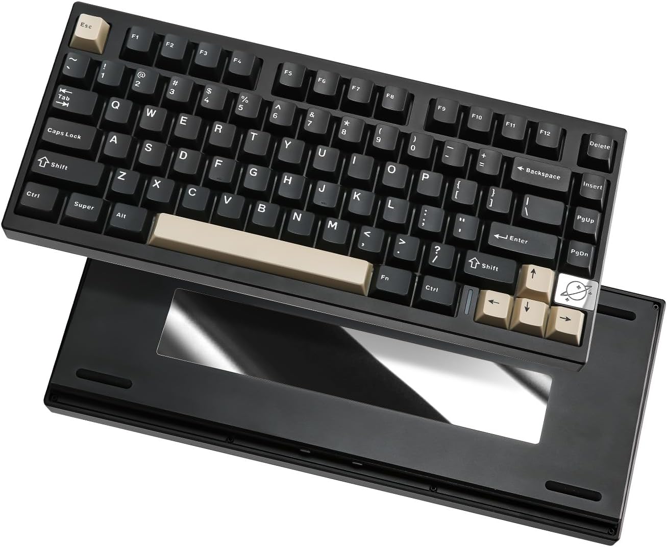 YUNZII AL75 PRO 75% Wireless Mechanical Gaming Keyboard,Full Aluminum CNC,BT/2.4G/Wired,PBT Keycaps,Gasket Mounted Hot Swap,Custom RGB Backlight, Programmable for Mac/Win (Silver, Blue Grey)
