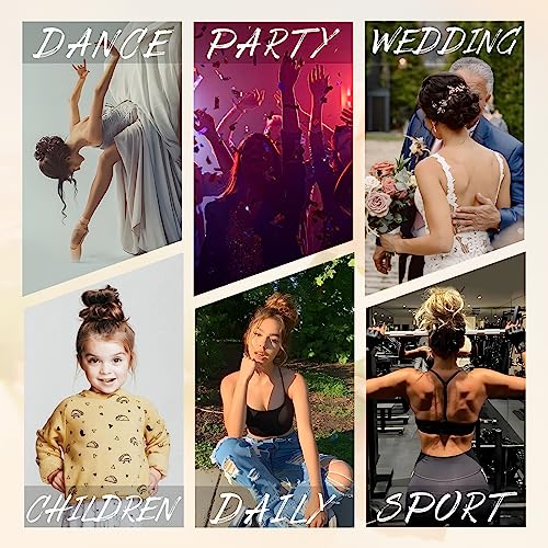 MORICA Tousled Updo Messy Bun Hair Piece Hair Extension Ponytail with Elastic Rubber Band Updo Wavy Bun Extensions Synthetic Hair Extensions Scrunchies Chignons Hairpiece for Women(Light Golden Brown)