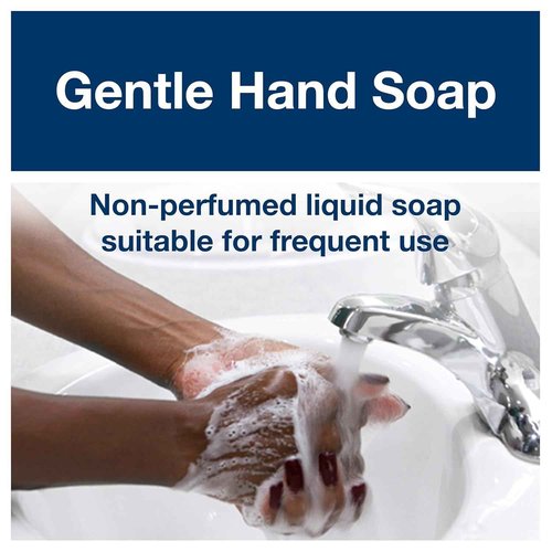 Tork Odor-Control Hand Soap Liquid S4 Gentle, Perfume-Free, Compatible with S4 Dispensers 6 x 1L Bottles (400020)