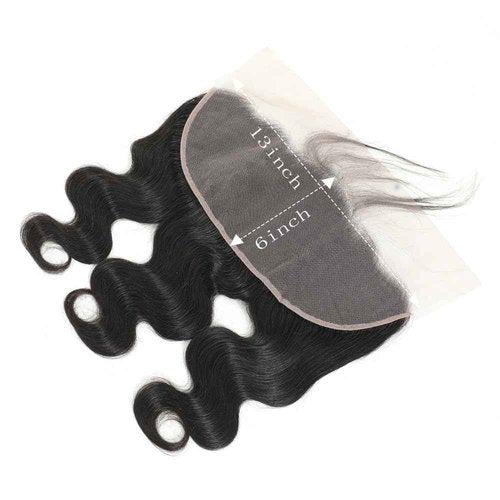 13x6 HD Lace Frontal Only, Body Wave Ear to Ear HD Lace Frontal Human Hair Pre Plucked Natural Hairline (13x6 Lace Frontal-Body Wave, 16 Inch)