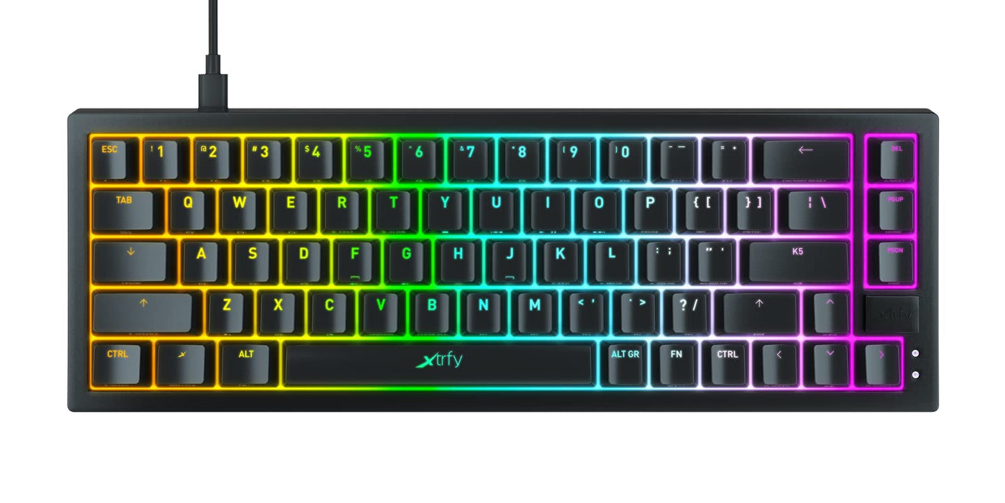 Xtrfy K5 Compact Gaming Keyboard RGB Wired US Layout (Black)