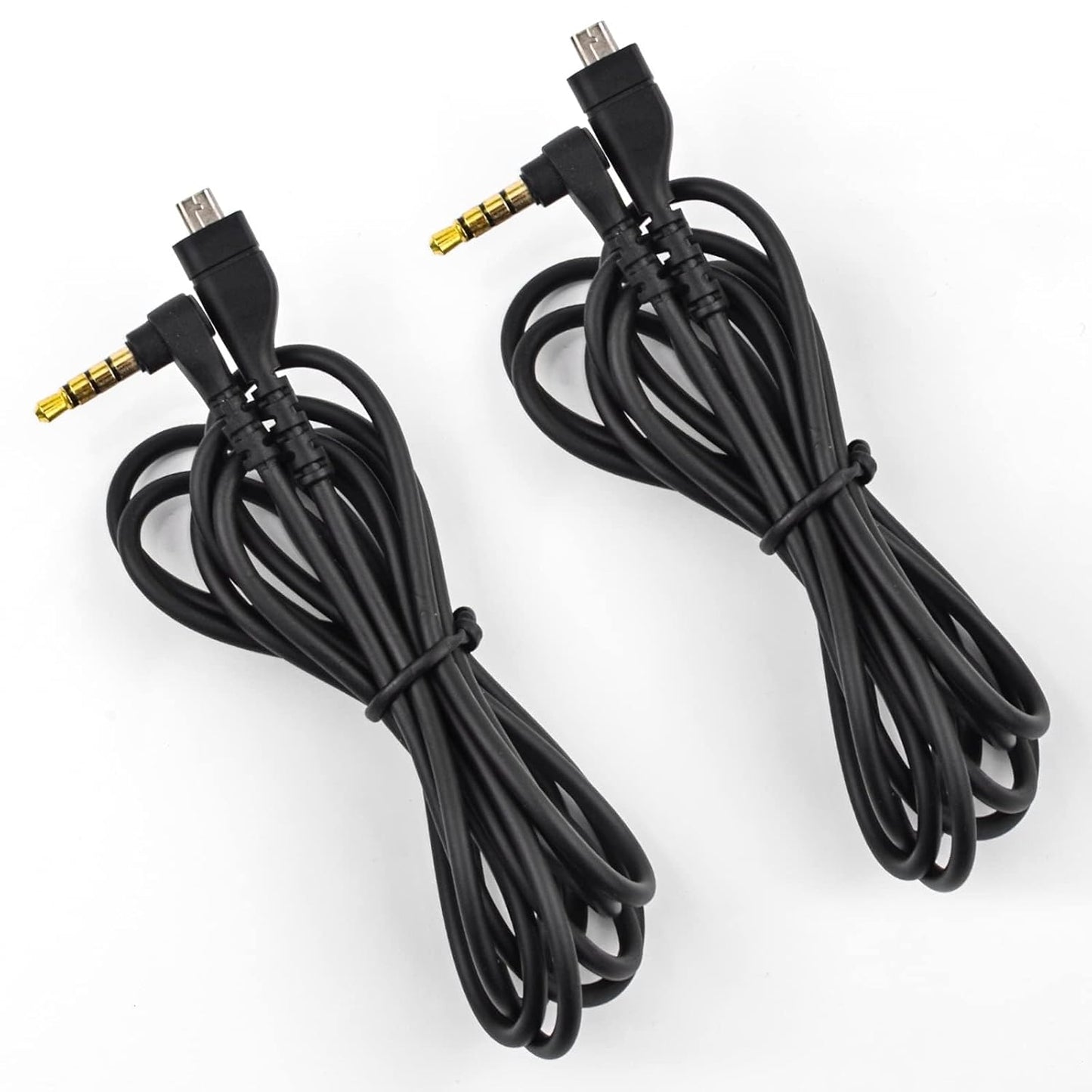 2PACKS Arctis5 Cable Replacement 3.5mm Audio Cord Compatible with SteelSeries Arctis 3, Arctis Nova 3, Arctis 7, Arctis Prime, Arctis Pro+ GameDAC, Arctis Pro Wireles Gaming Headsets(5ft/Black)