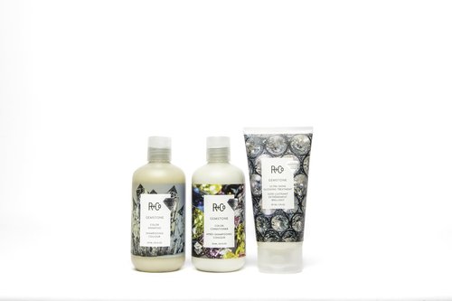 R+Co JEWELRY BOX Kit – Color-Protecting Hair Set | Includes GEMSTONE Color Shampoo (8.5 oz), Conditioner (8.5 oz) & Ultra Shine Glossing Treatment (5 oz) | Vegan, Sulfate-Free | Limited Edition