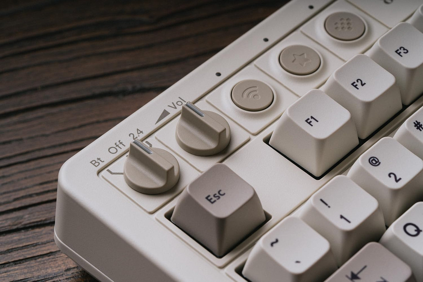 8BitDo Retro Mechanical Keyboard, Bluetooth/2.4G/USB-C Hot Swappable Gaming Keyboard with 87 Keys, Dual Super Buttons and Super Stick for Windows and Android - C64 Edition