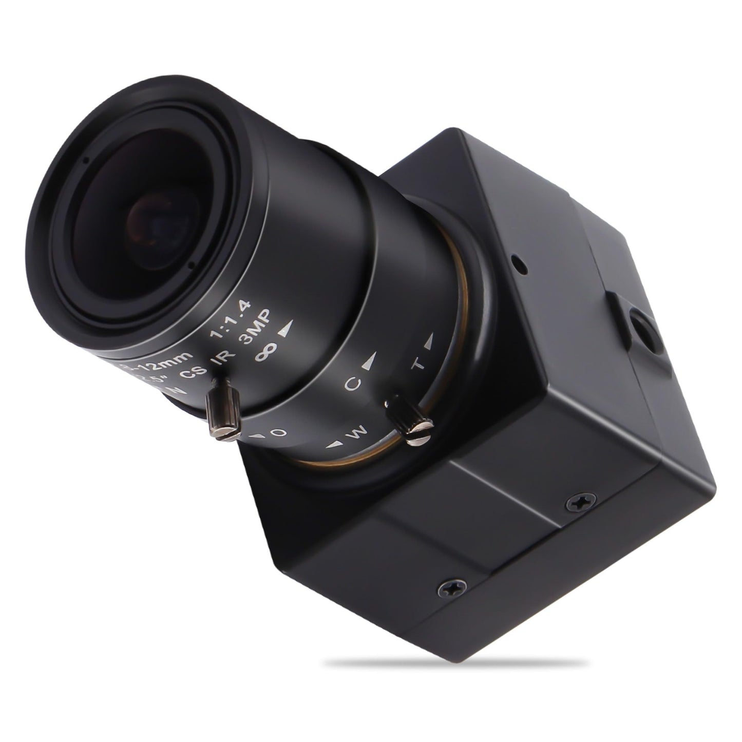 1080P USB Camera H.264 30fps Low Light HD PC Webcam with Zoom Lens 2.8-12mm Manual Focus IMX323 Sensor Computer Webcam Industrial Lightburn Close-up Camera for 3D Printer,Video Meeting