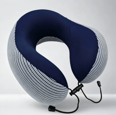 Business Style Memory Foam U-Shaped Travel Neck Pillow - Supportive Cervical Cushion