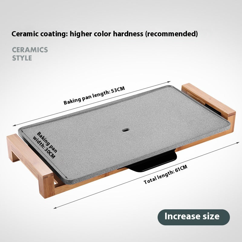 Electric Barbecue Grill for Indoor Use - Household Cooking Pan