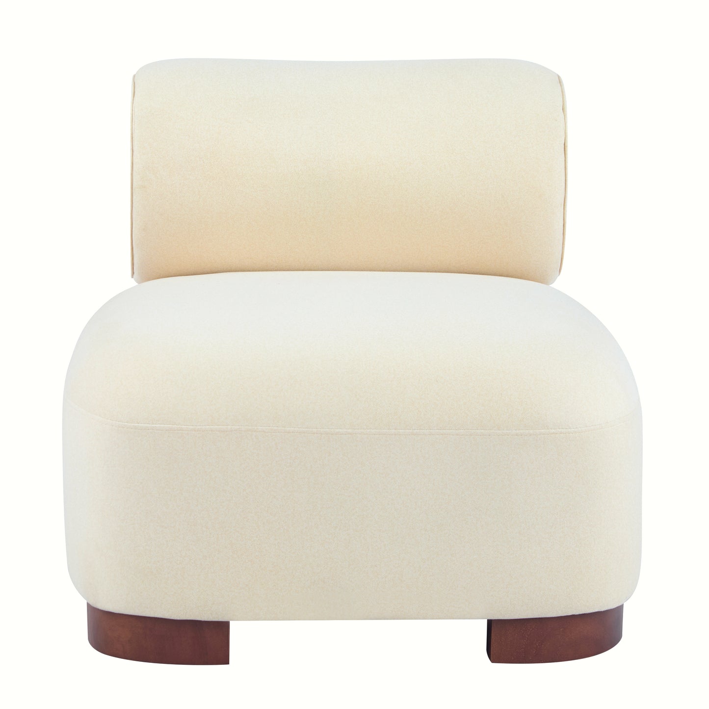 Beige Polyester Accent Chair - Pet-Friendly, 330 Lbs Capacity