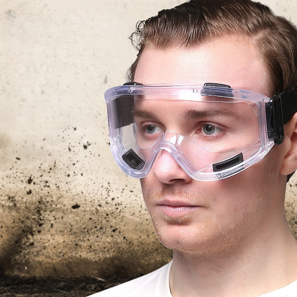 Half Face Respirator Mask with Anti-Fog Goggles and 10 Replaceable Filters