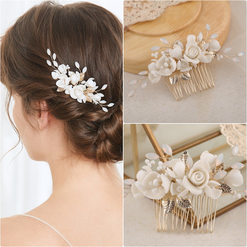 Wedding Bridesmaid Fairy Hair Accessories - Silver & Light Gold