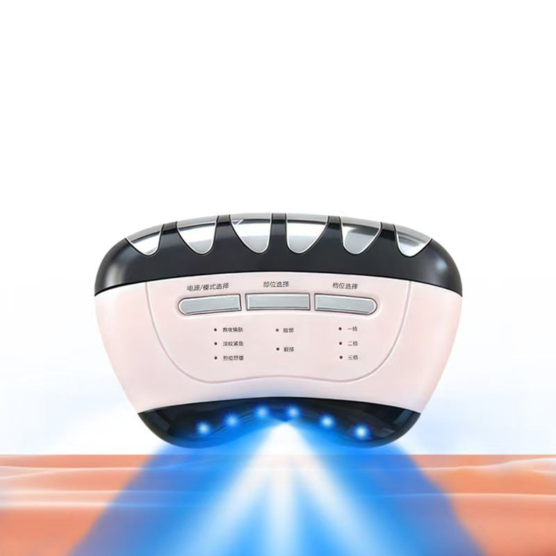 Pink LED Facial Massage Device for Skin Tightening & Wrinkle Reduction