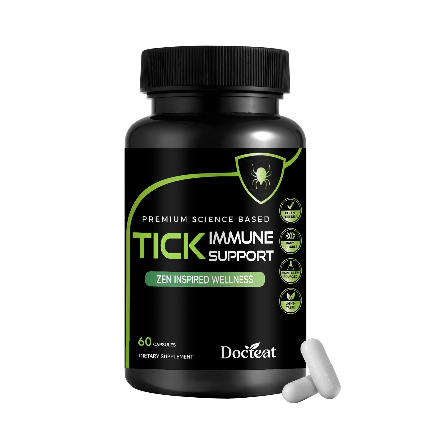 Immune Support Capsules - Natural Extracts for Wellness, 60 Count