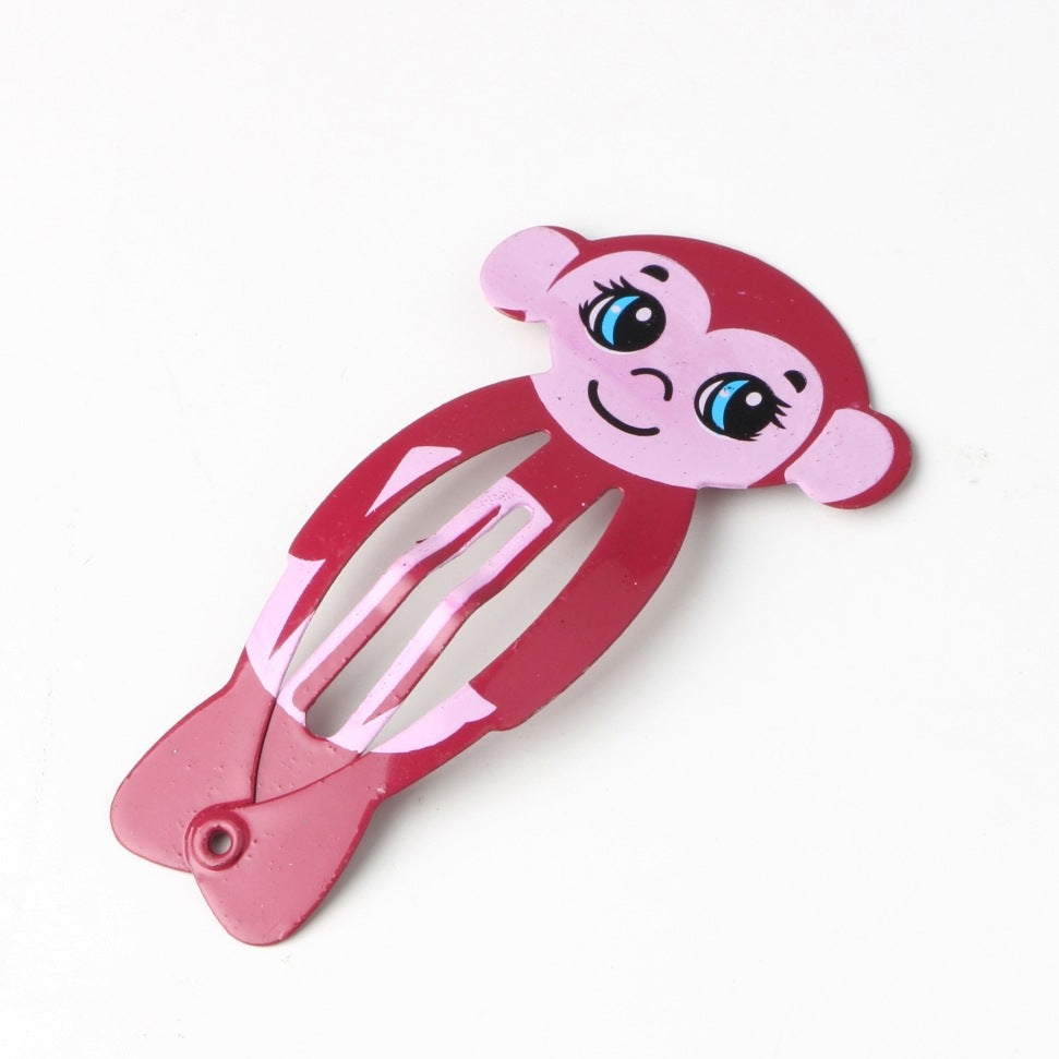 Cartoon Animal Hair Clips - 100 Pack