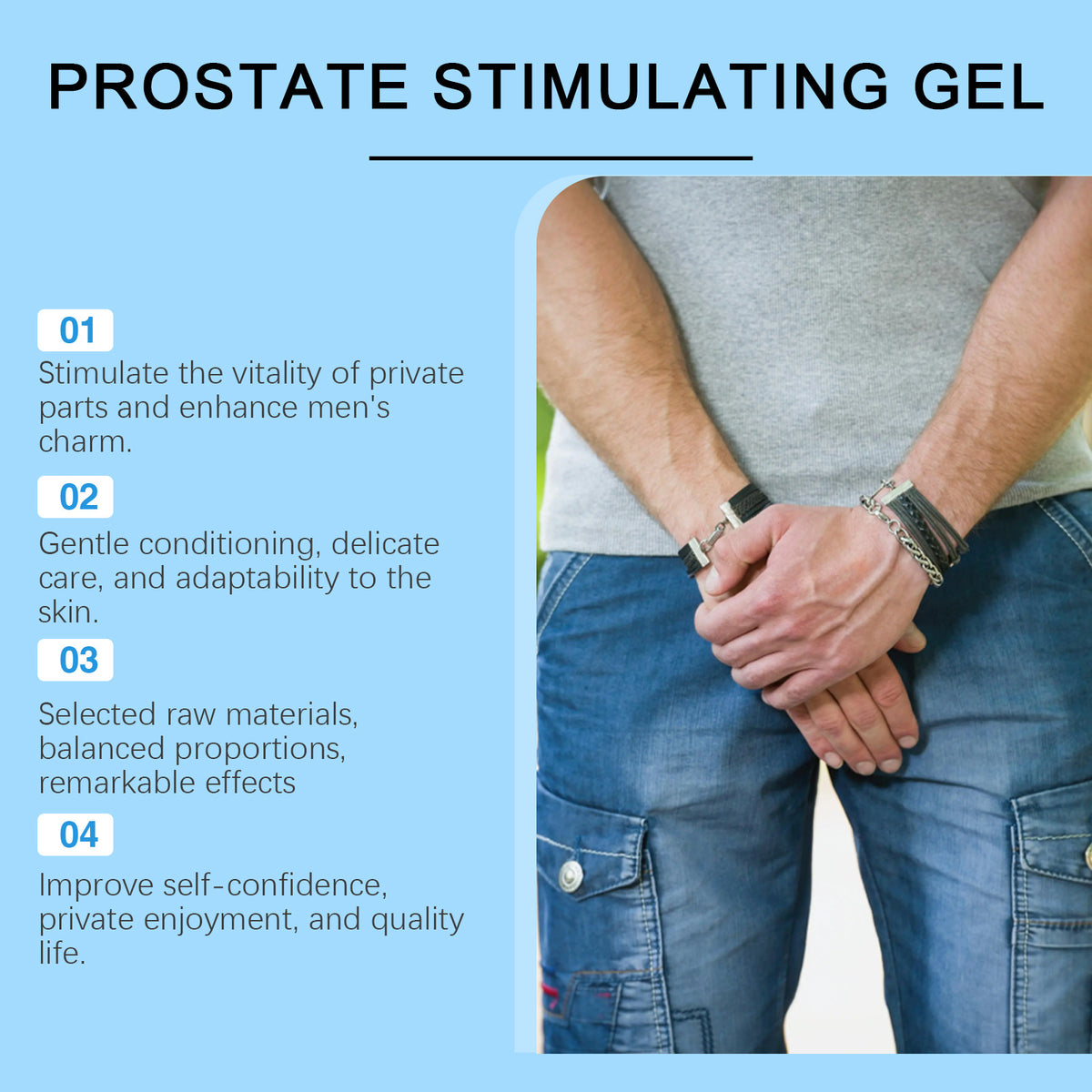 Men's Body Skin Gentle Moisturizing Herbal Care Gel