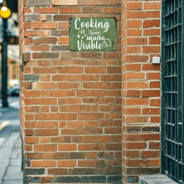 Metal Tin Wall Sign - 20 cm x 20 cm Decorative Art