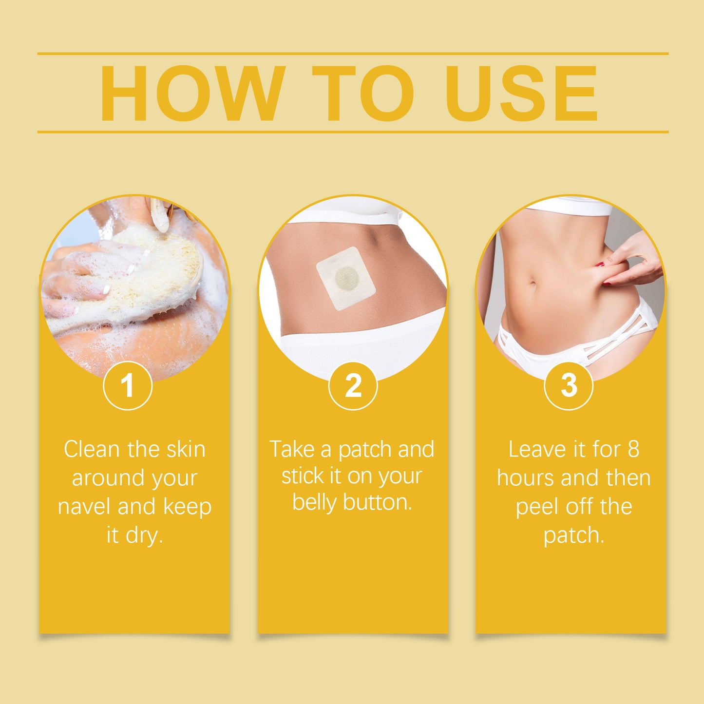 Bee Venom Slimming Patch - Herbal Belly Firming & Metabolism Support - 10 Pcs