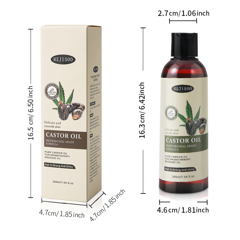 Castor Oil Hair Treatment Oil - 200ml for Frizz & Split Ends