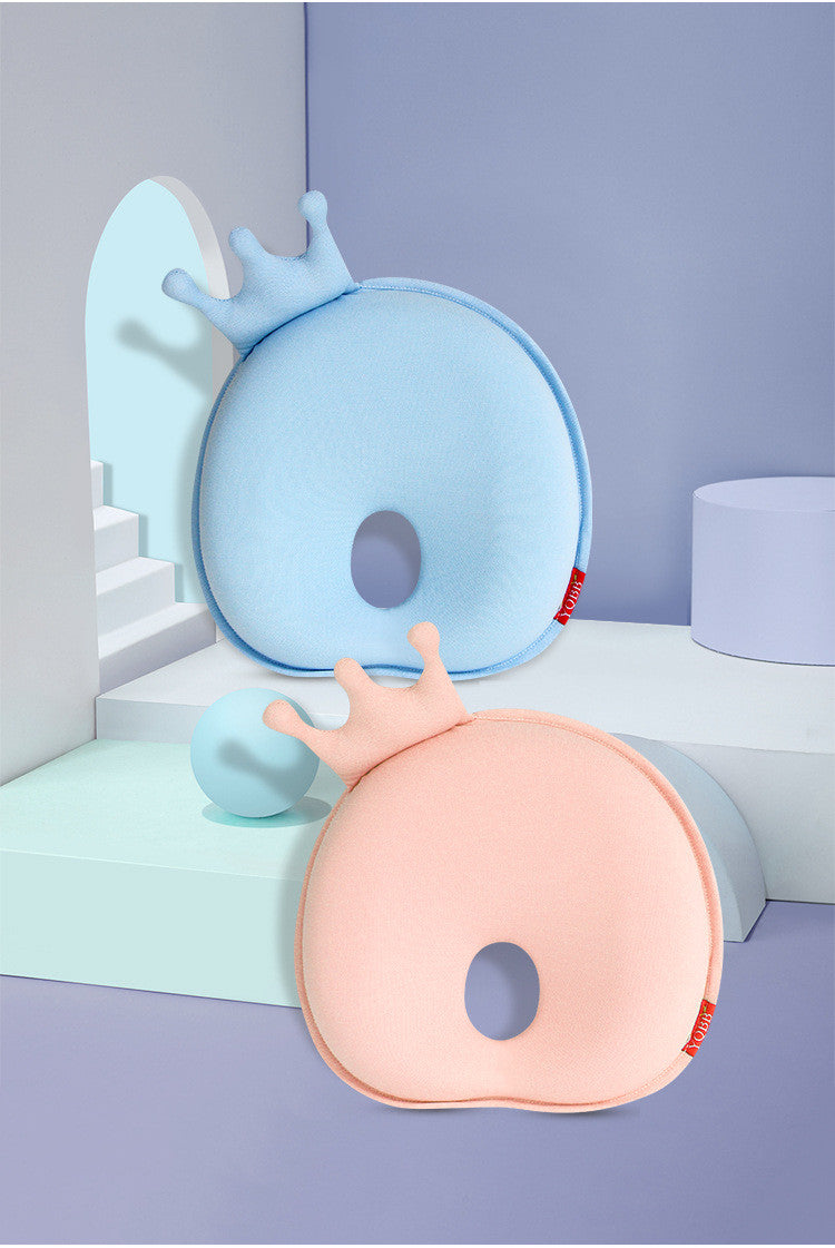 Baby Slow Rebound Styling Pillow - Newborn Support Cotton Cushion - Blue