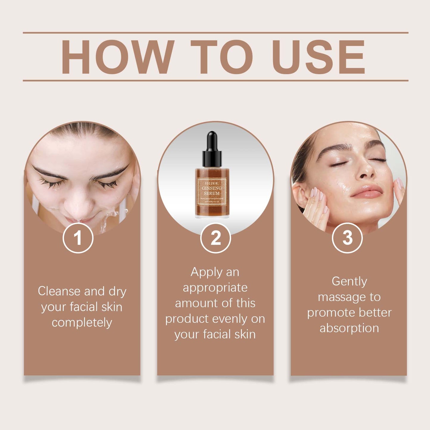 Anti-Wrinkle Firming Face Serum with Vitamin E and Peptides - 30ml