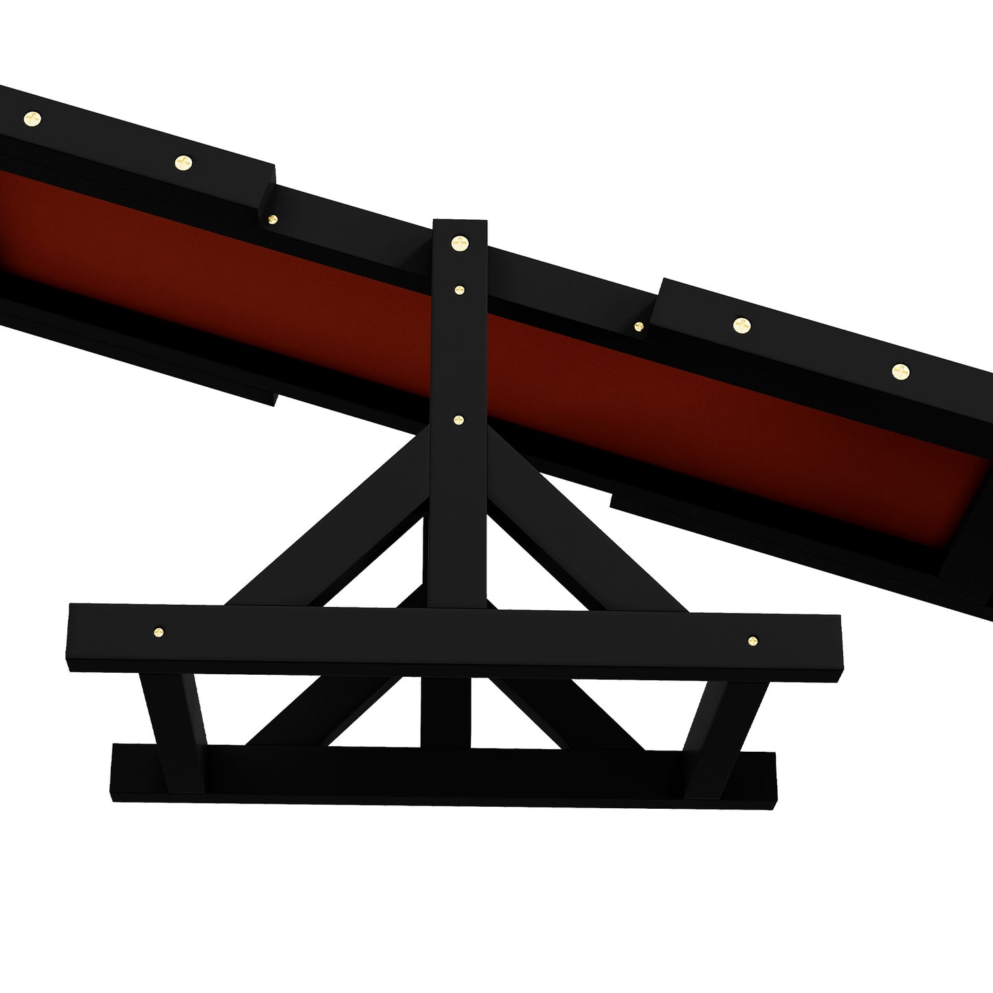 Dog Agility Seesaw for Training & Exercise - Wooden Balance Toy, Black