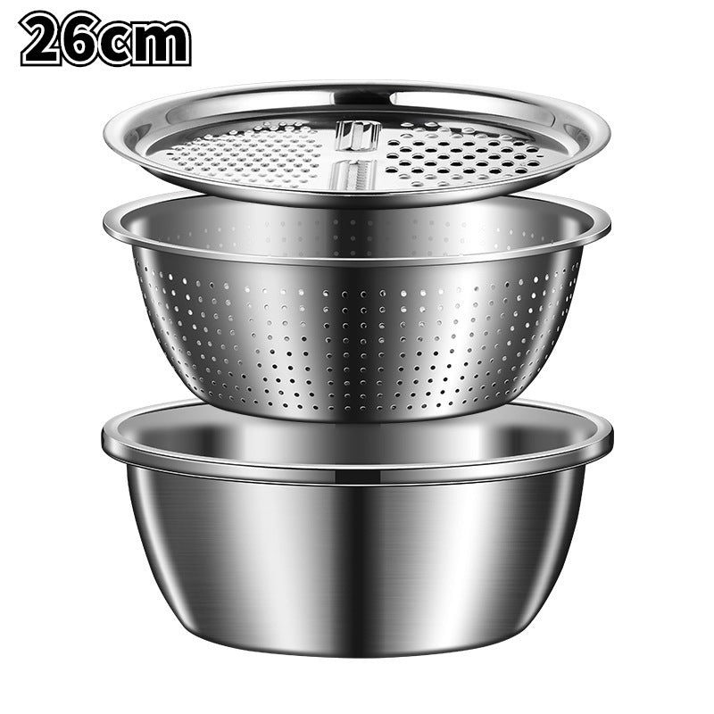 Multi-Function Stainless Steel Grater for Kitchen Storage - Silvery 24cm-30cm