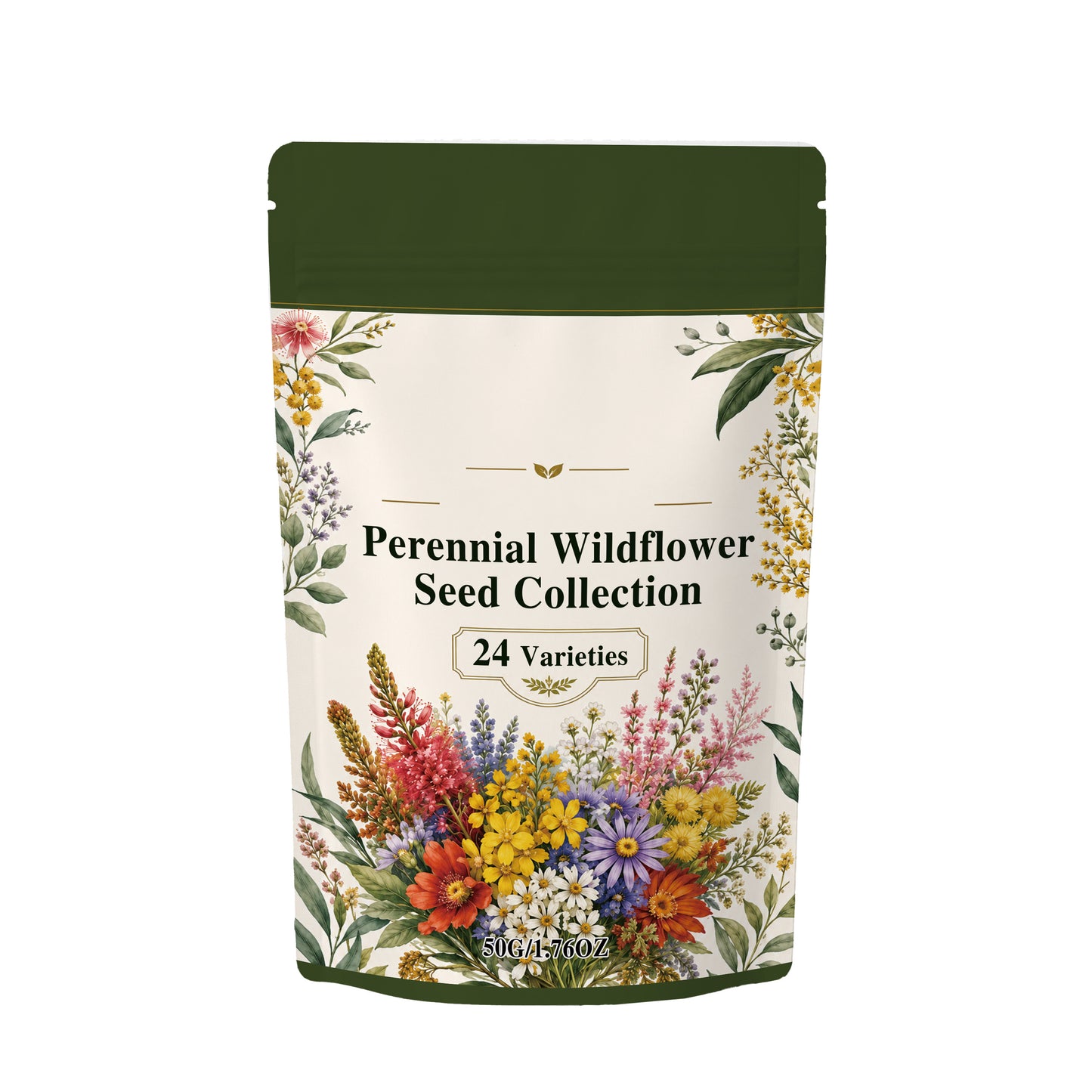 Wild Flower Seed Mix - 50g Organic Garden Flower Seeds for Home Planting