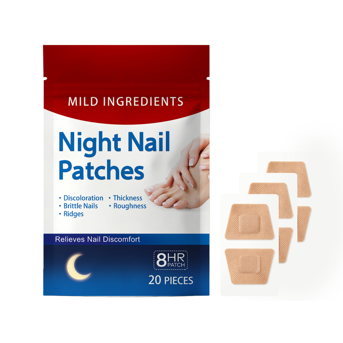Foot Toe Patches 20 Pieces for Callus & Skin Care - Vitamin E & Allantoin