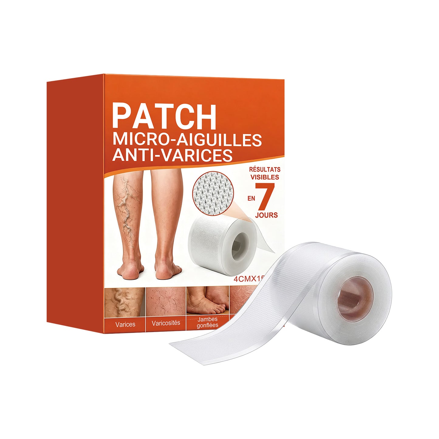 Leg Care Patch - Vitamin E Ginger Extract Skin Support, 1 Roll