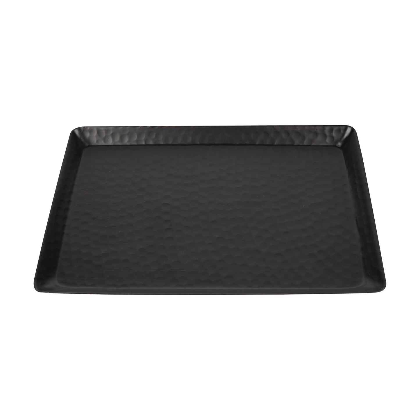 Vanity Tray Hammered Rectangular With Padded Bottom Oil Rubbed Bronze