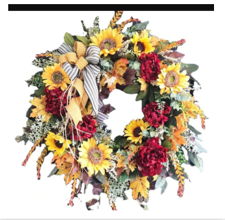 Sunflower Plant Garland Decoration for Home & Garden