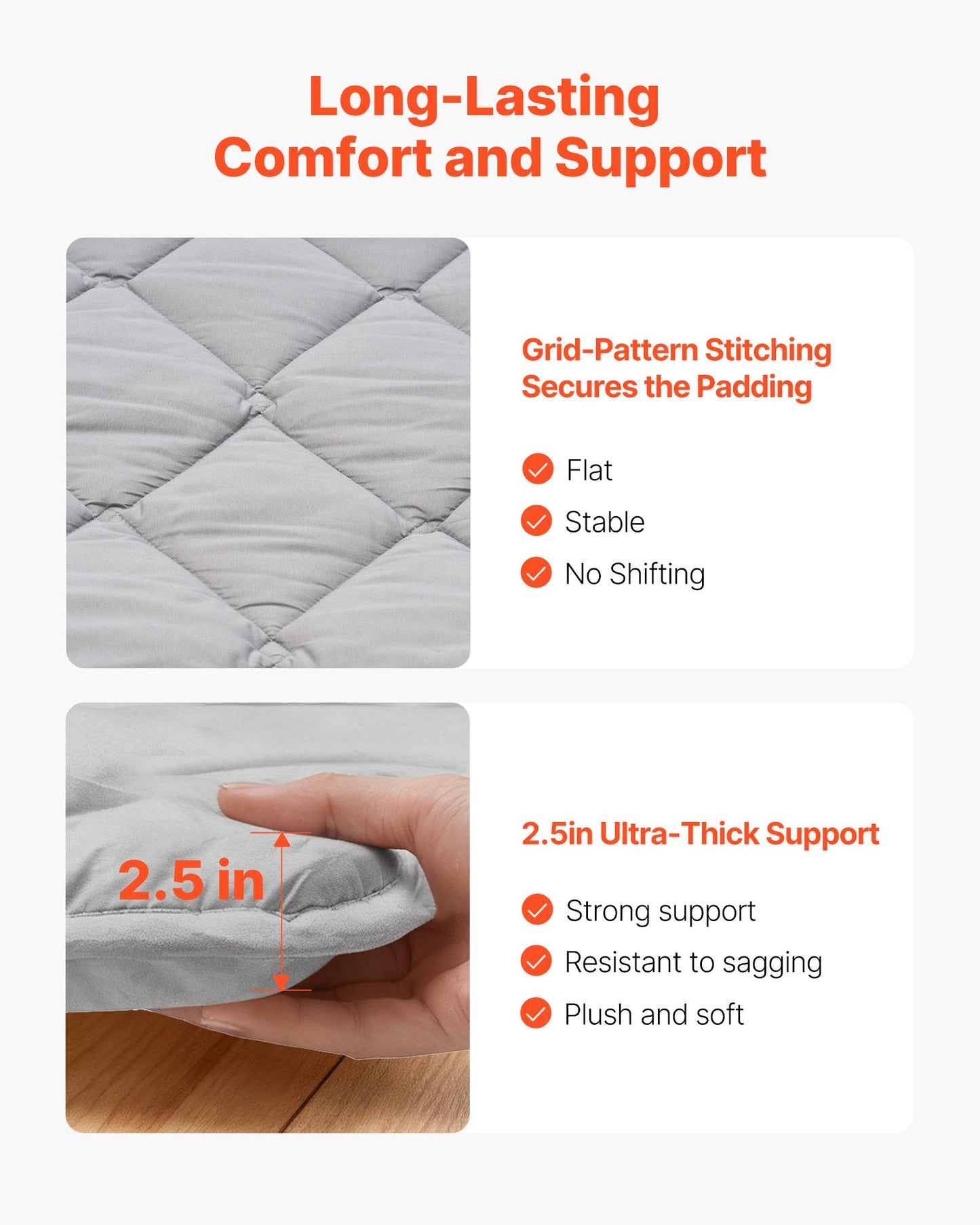 Foldable Japanese Tatami Mattress Twin Size with Storage Bag & Fastener, 9-Layer Support, for Sleeping Yoga Meditation