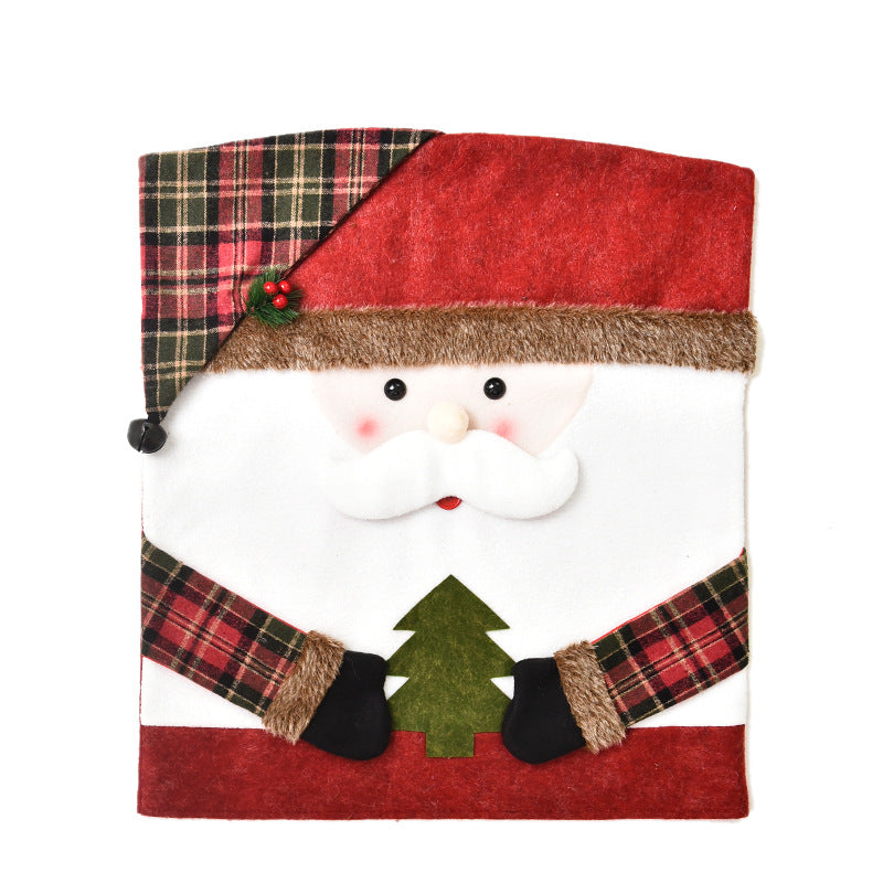 Christmas Santa Claus Beard Chair Cover - Festive Holiday Decor for Events