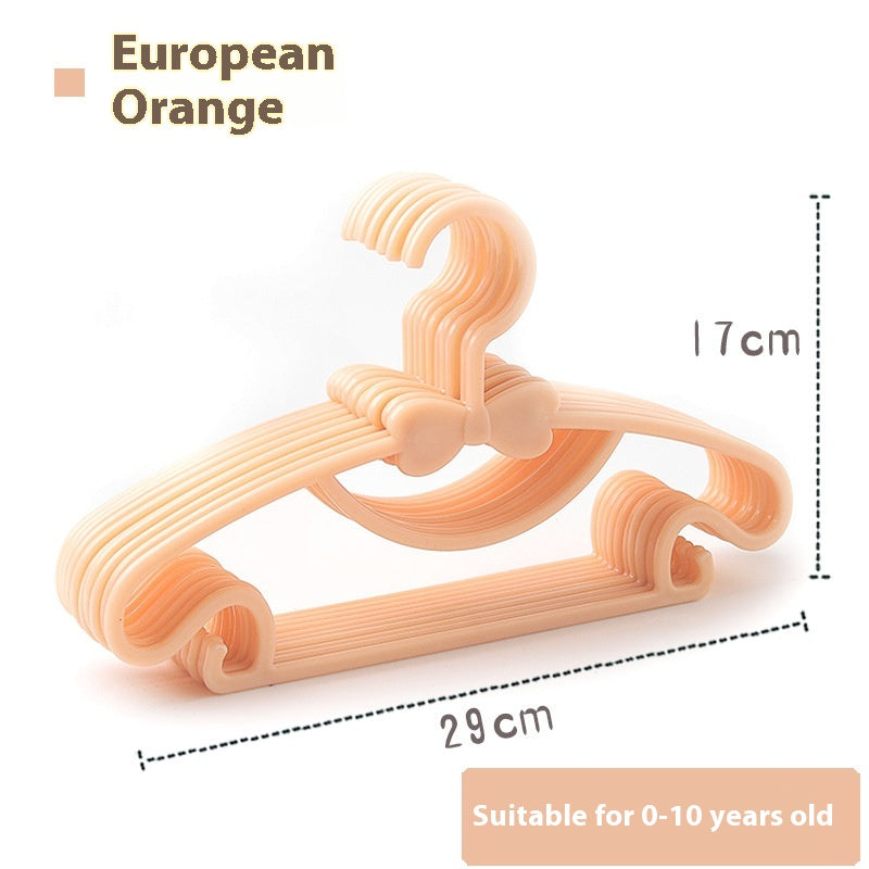 Children's Multi-Function Plastic Hanger Set for Kids' Closet Organization