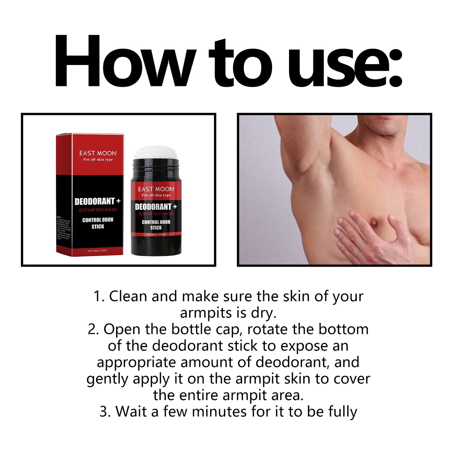 Long-Lasting Armpit Deodorant Stick - Refreshing Odor Control Body Care