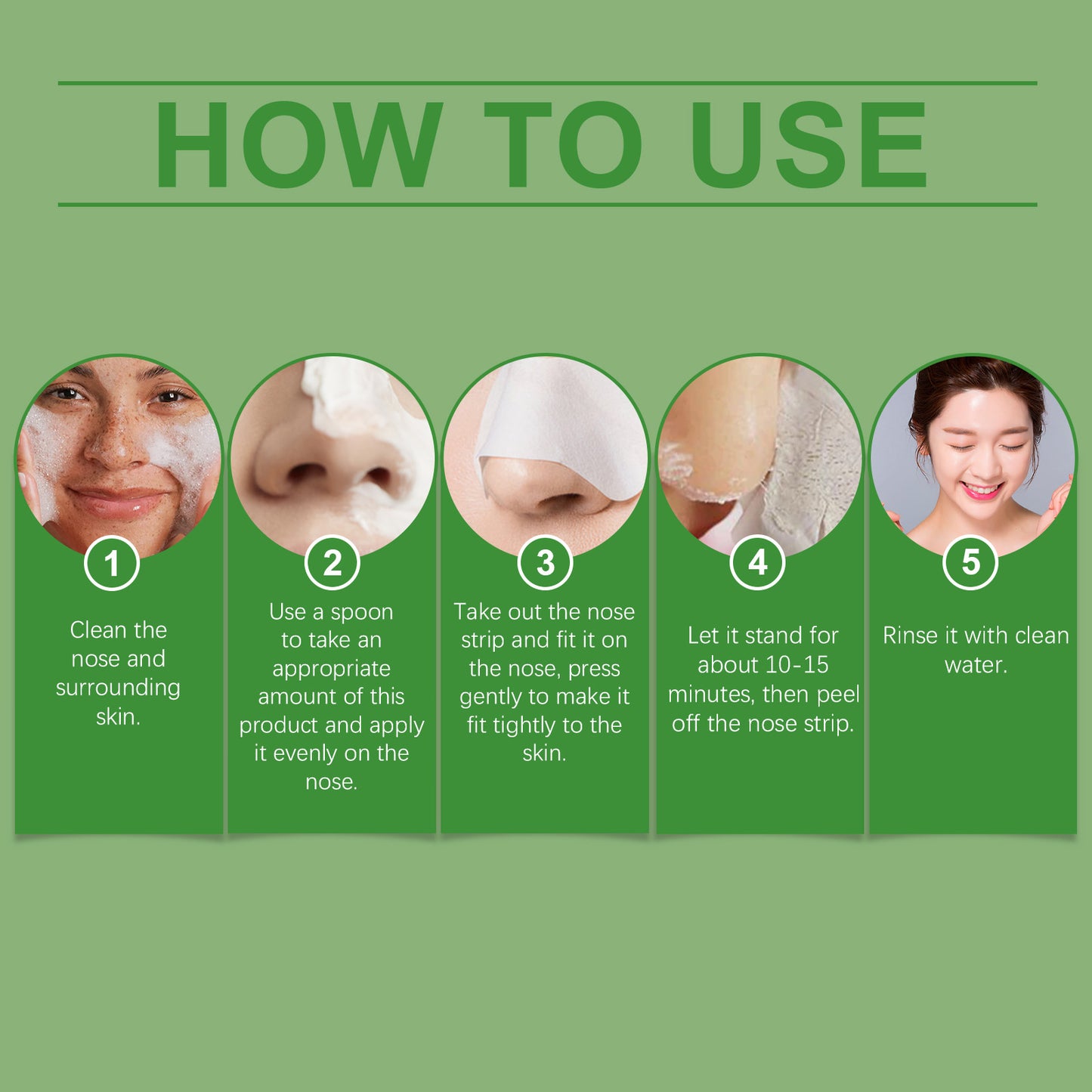 Blackhead Removal Nose Mask Kit - Deep Pore Cleansing & Oil Control
