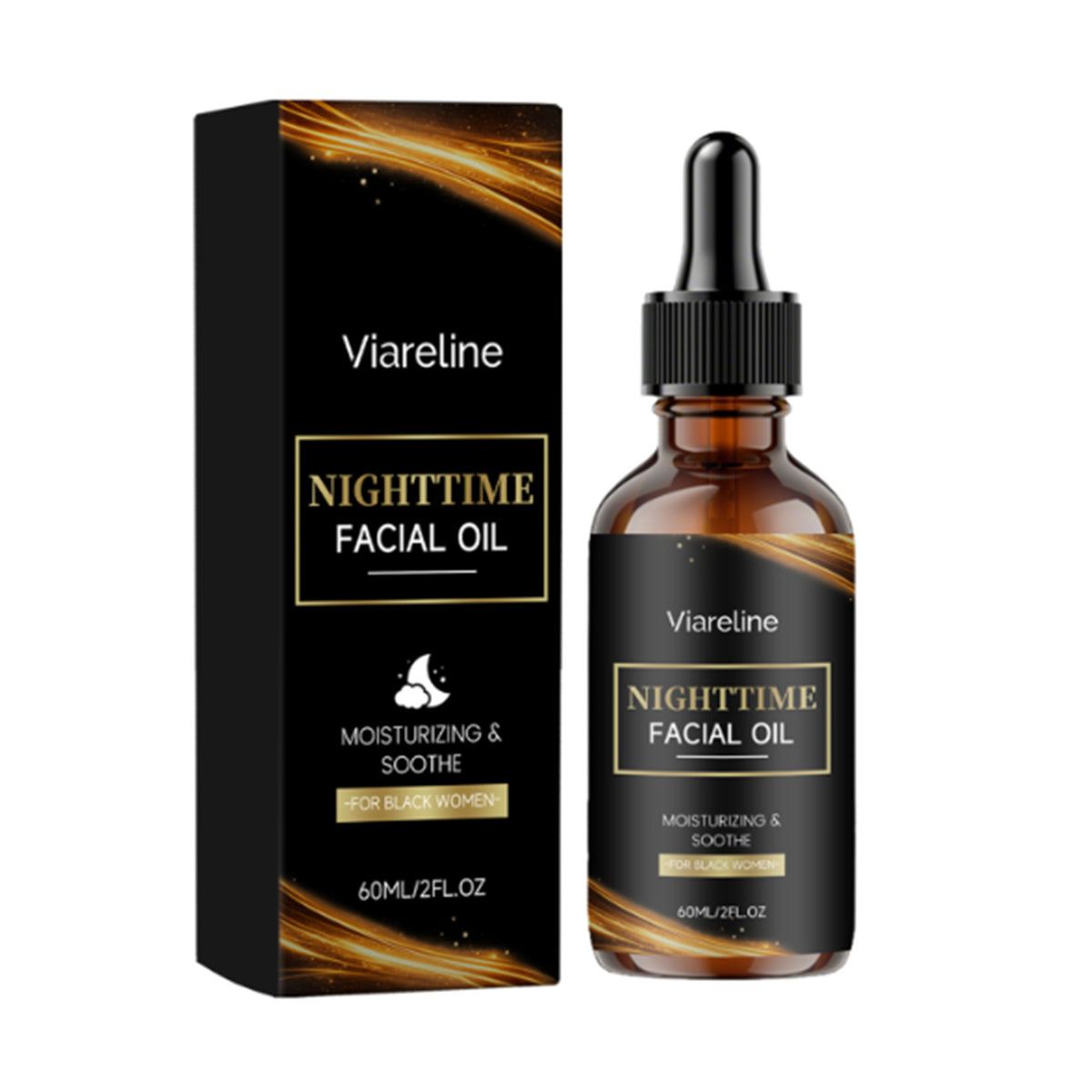Night Facial Oil 60ml for Skin Hydration & Brightening - Beauty Care