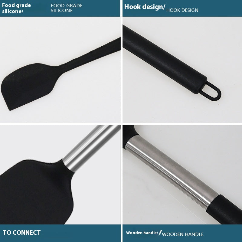 Non-Stick Silicone Pot & Kitchen Utensil Set - High-Temperature Resistant