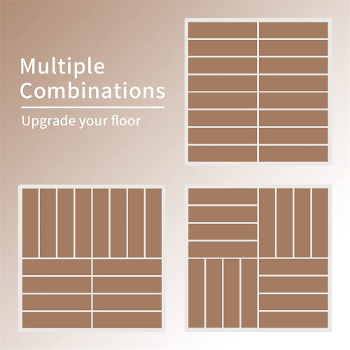 Patio Interlocking Deck Tiles, 12 X12 Square Composite Decking Four
